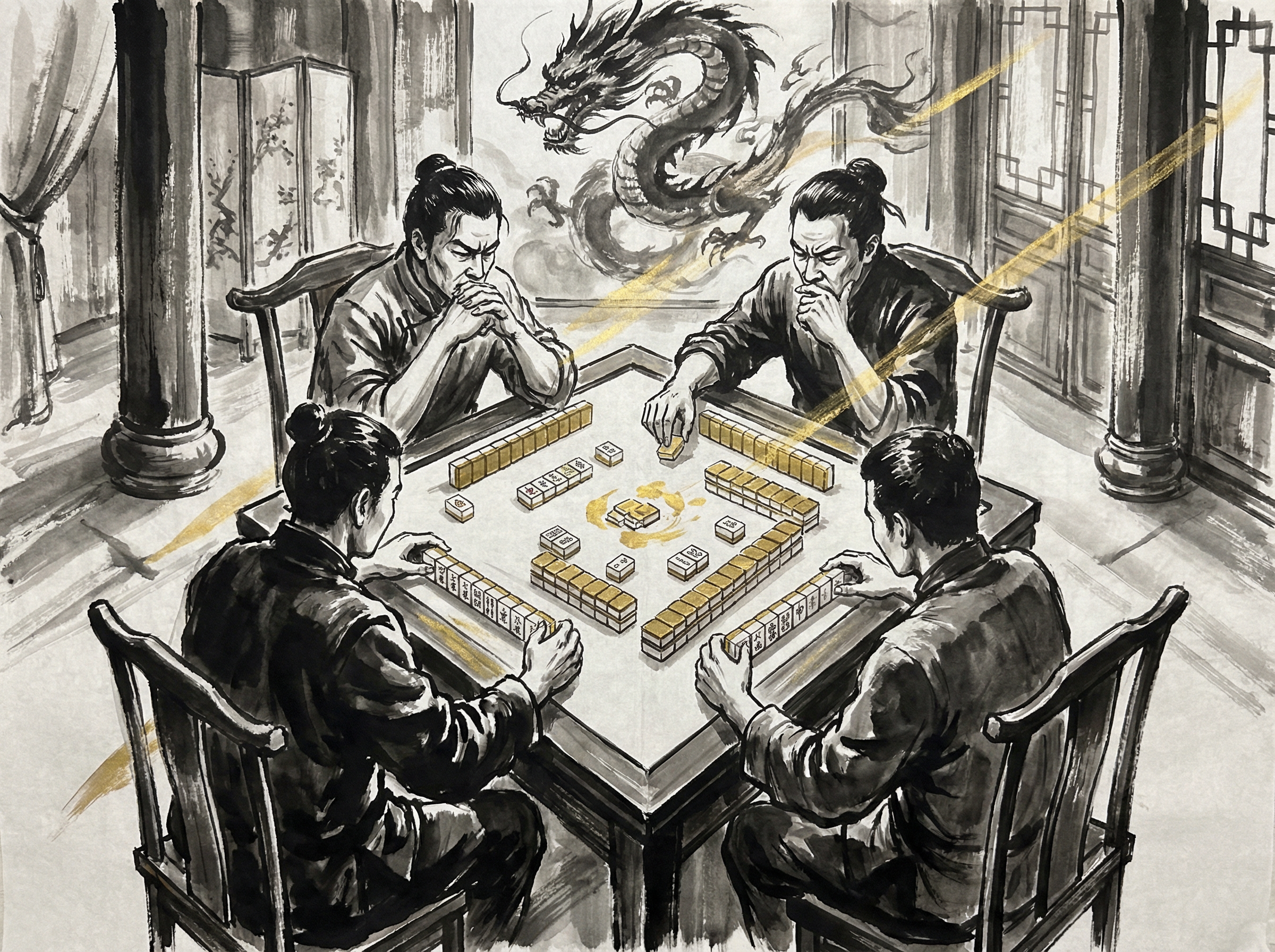 麻将pg - 经典比赛中的防守与进攻策略